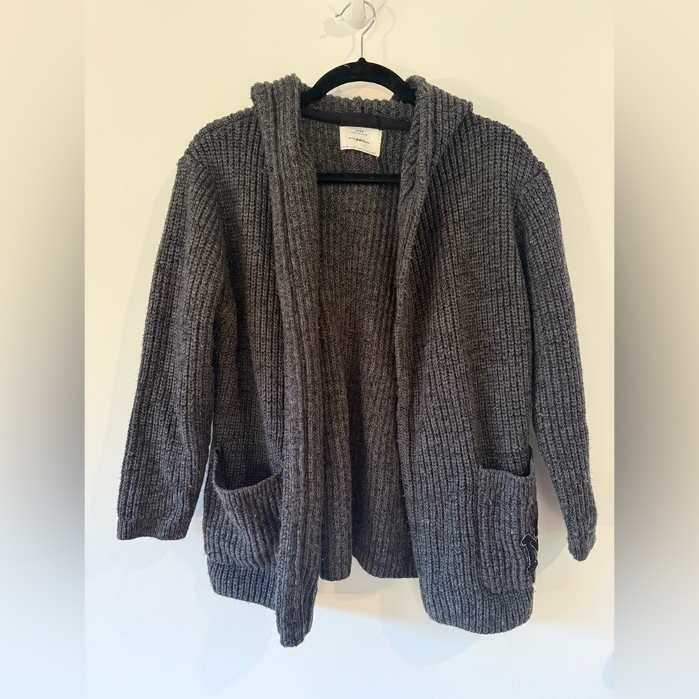 Zara Gray Hooded cardigan